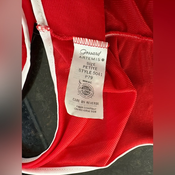 Vtg 70s Gossard Artemis Petite Floor Length Red Gown Adjust-a-bust valentines - Picture 6 of 13